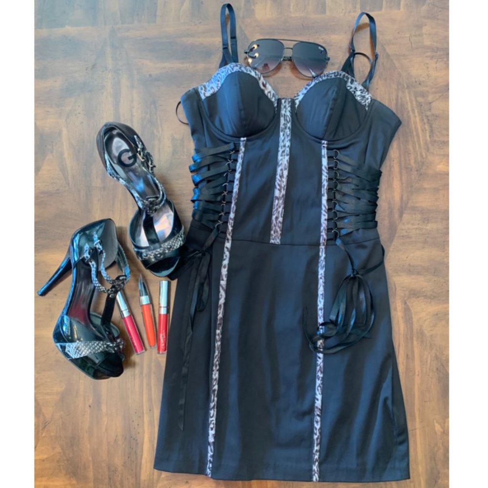 Guess "Corset" Style Bodycon Dress